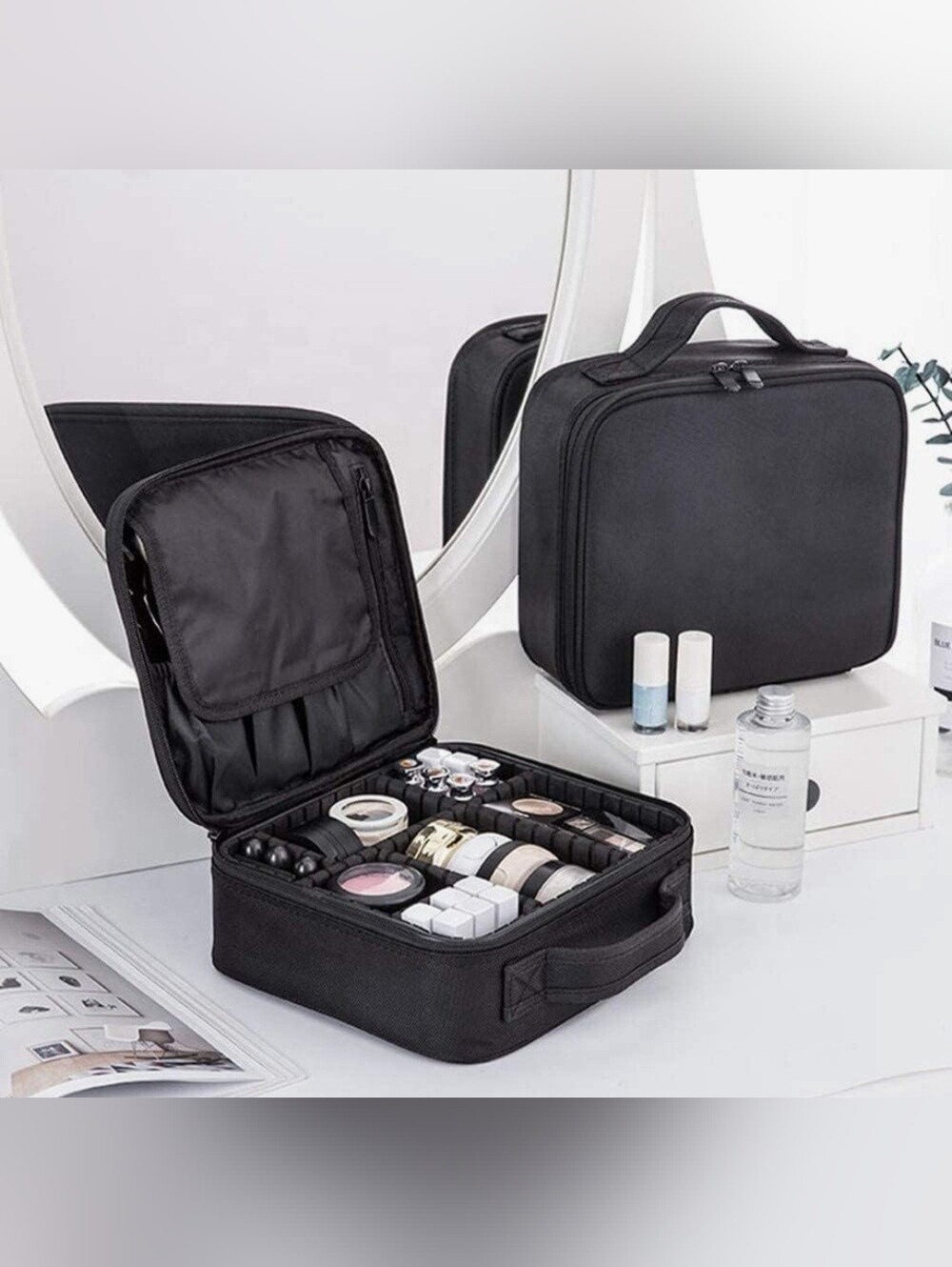 GreenLife® Professional Makeup Train Cosmetic case Makeup Bag Travel Organizer